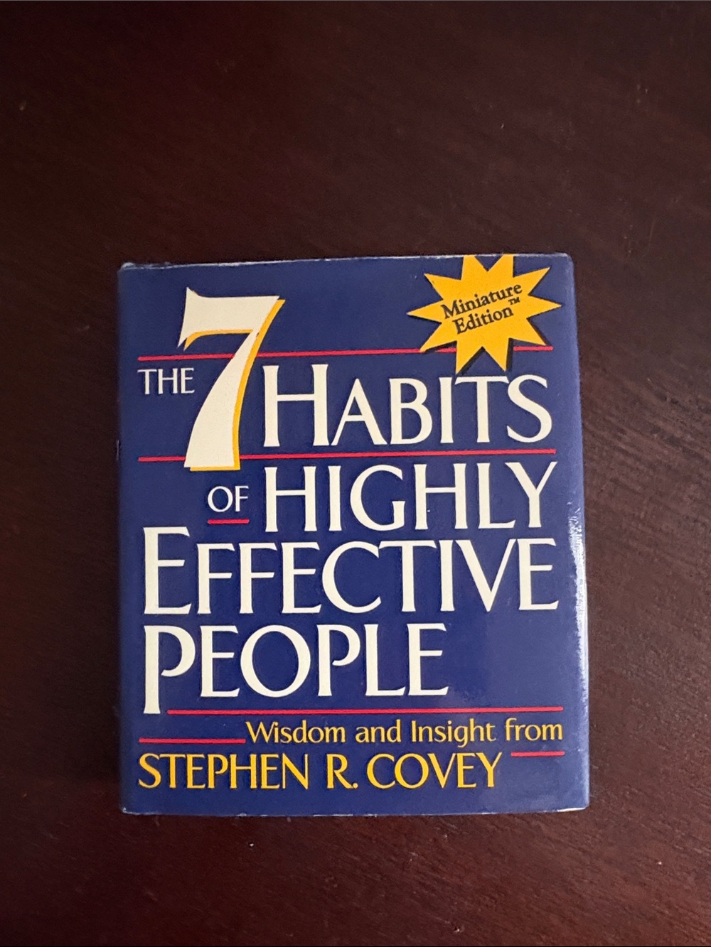 7 Habits of Highly Effective People by Stephen Covey Miniature Edition book